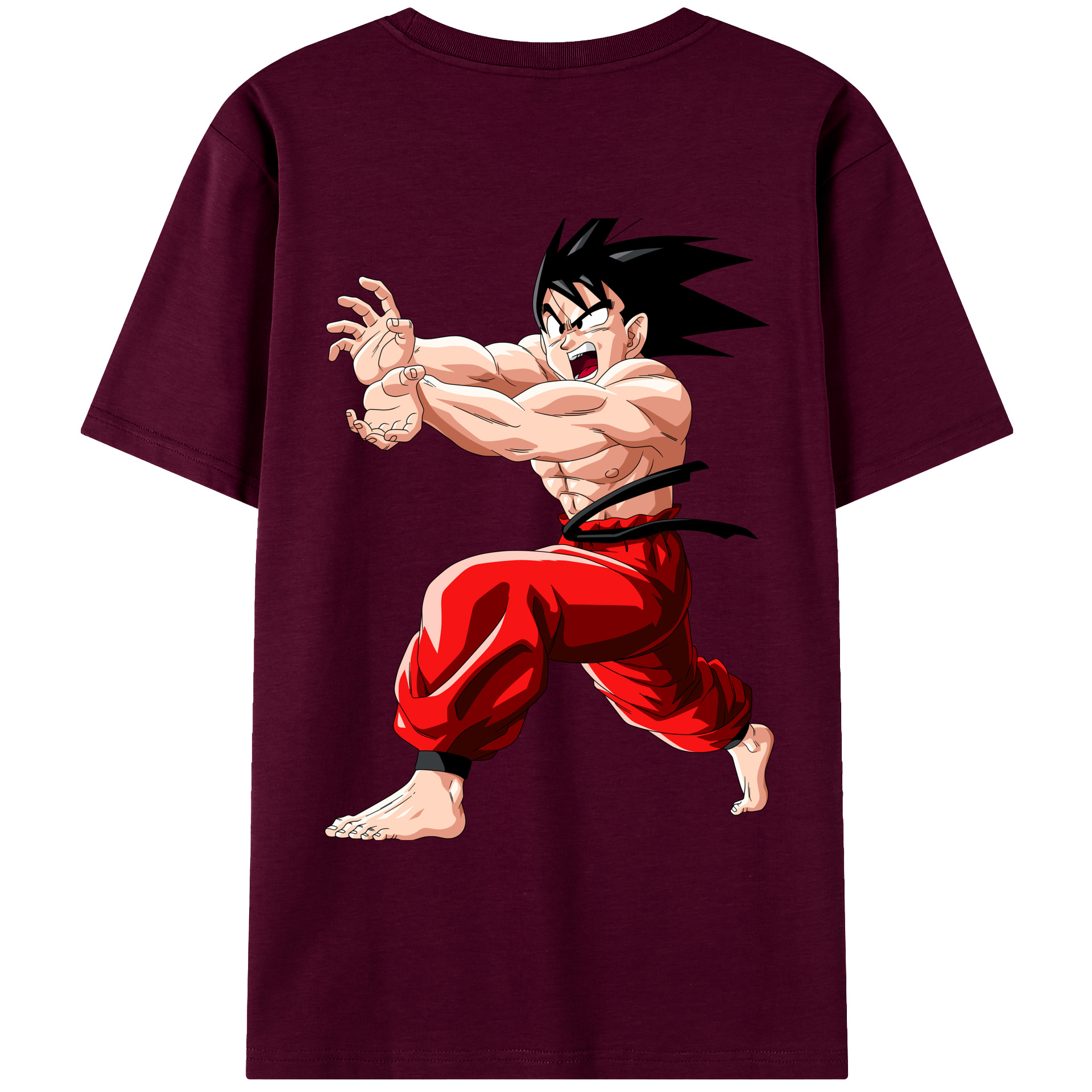 （画像用） ドラゴンボール 孫悟空（そん ごくう）Son Goku カカロット DRAGON BALL Kakarotto レディース半袖Tシャツ(バックプリント)